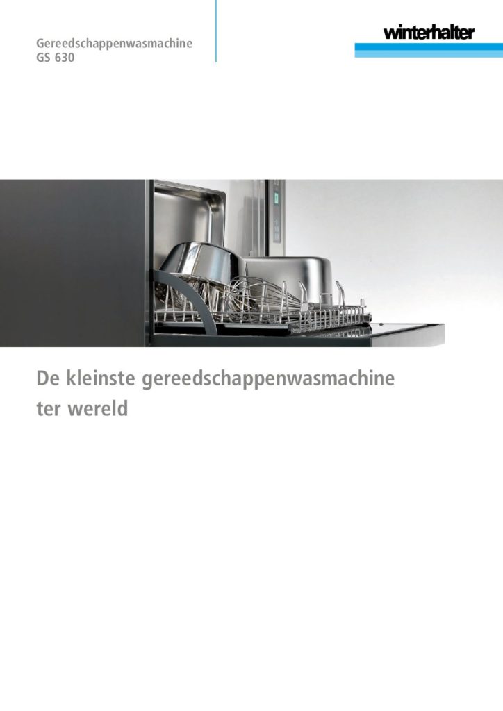 brochure Winterhalter GS-630